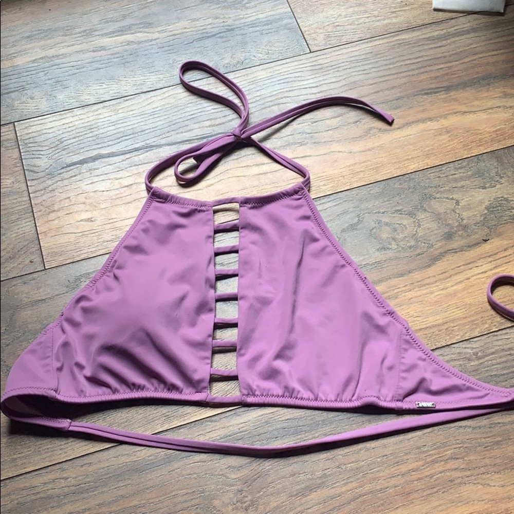 Pink Halter Bathing Suit Top